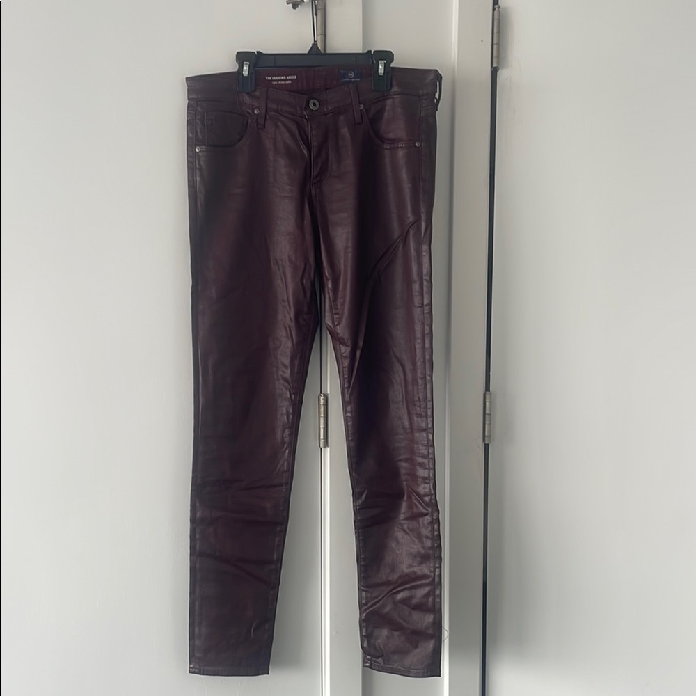 Women’s AG Burgundy ‘The Legging Ankle’ Pants